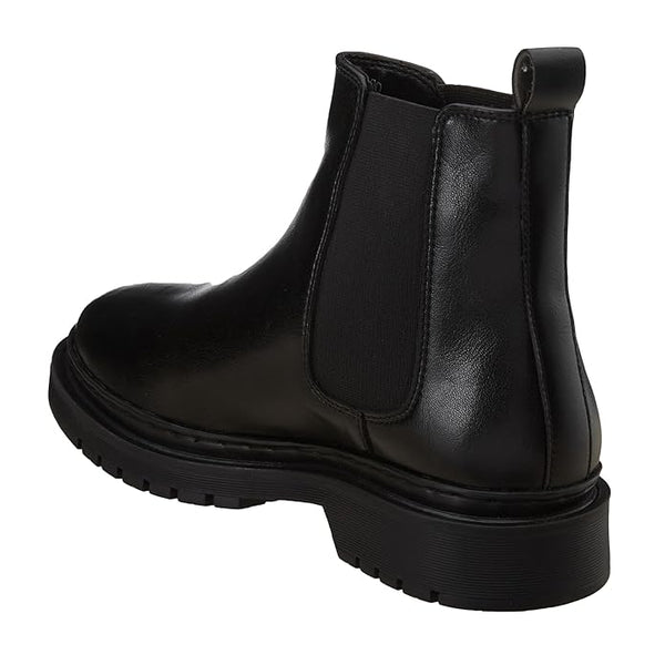 Women Ankle-length Boots with Slip-On Styling