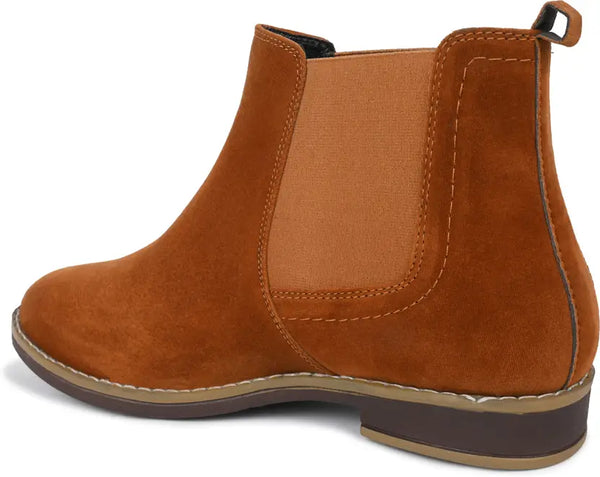 Brown Suede Chelsea Boots