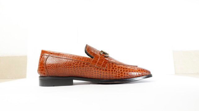 Brown Leather Loafers Shoes